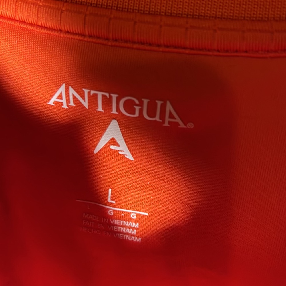 NHL Antigua Mens Flyers Polo Color Orange Size Large - Picture 3 of 4